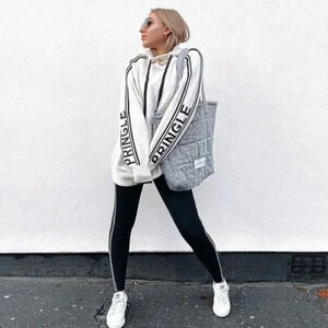 H&M x Pringle of Scotland Fine-Knit‎ Hooded Sweater Women's Size Small